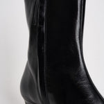 Stivaletti donna in pelle lucida neri S101164 01 ALOHAS 