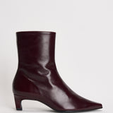 Stivaletti donna in pelle lucida bordeaux. S101164 02 ALOHAS 
