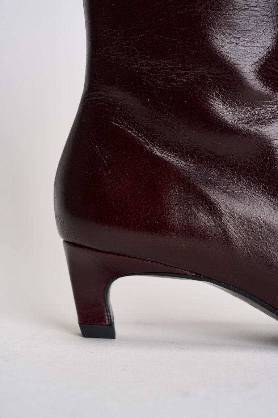 Stivaletti donna in pelle lucida bordeaux. S101164 02 ALOHAS 