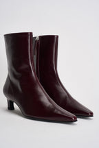 Stivaletti donna in pelle lucida bordeaux. S101164 02 ALOHAS 