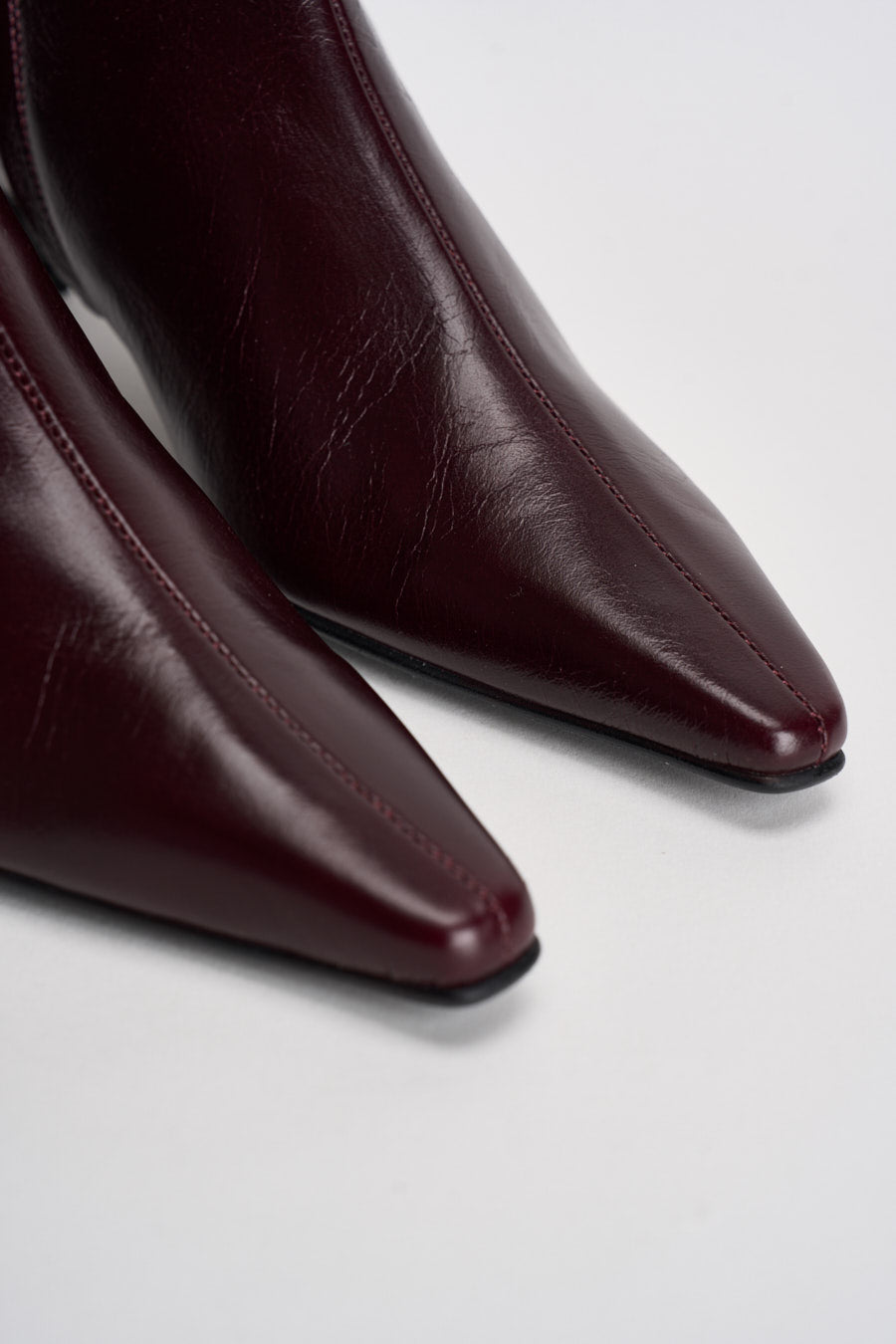 Stivaletti donna in pelle lucida bordeaux. S101164 02 ALOHAS 