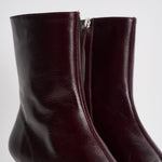 Stivaletti donna in pelle lucida bordeaux. S101164 02 ALOHAS 