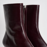 Stivaletti donna in pelle lucida bordeaux. S101164 02 ALOHAS 