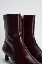 Stivaletti donna in pelle lucida bordeaux. S101164 02 ALOHAS 
