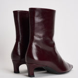 Stivaletti donna in pelle lucida bordeaux. S101164 02 ALOHAS 