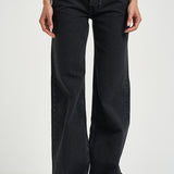 Jeans donna Hugh in denim nero 1134 009 ANINE BING 
