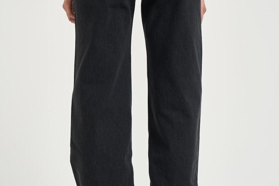 Jeans donna Hugh in denim nero 1134 009 ANINE BING 