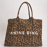 Borsa donna Leo Canvas Tote shopper animalier 11841 MTL59 ANINE BING 