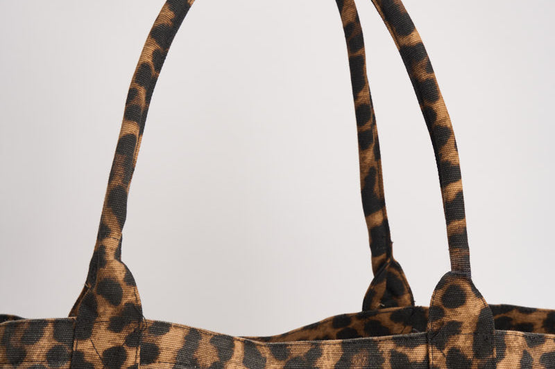 Borsa donna Leo Canvas Tote shopper animalier 11841 MTL59 ANINE BING 