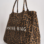 Borsa donna Leo Canvas Tote shopper animalier 11841 MTL59 ANINE BING 