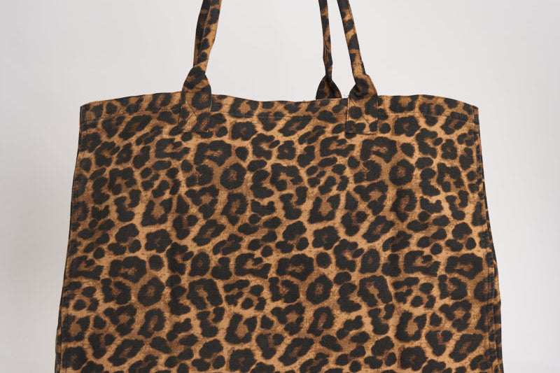 Borsa donna Leo Canvas Tote shopper animalier 11841 MTL59 ANINE BING 