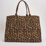 Borsa donna Leo Canvas Tote shopper animalier 11841 MTL59 ANINE BING 