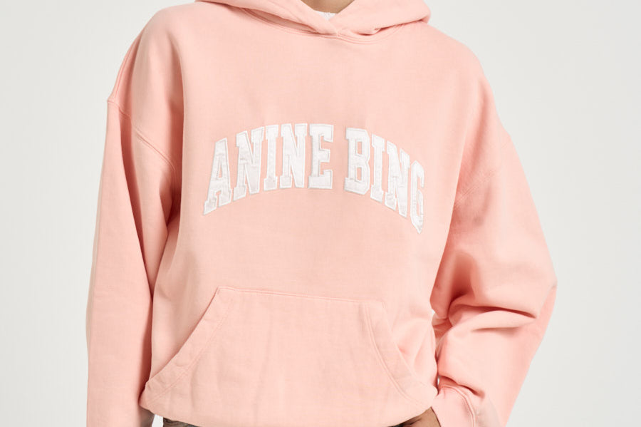 Felpa donna Harvey Sweatshirt in cotone rosa 12315 PKI28 ANINE BING 