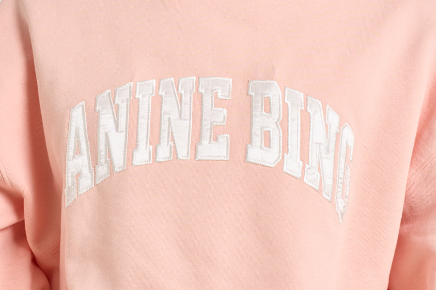 Felpa donna Harvey Sweatshirt in cotone rosa 12315 PKI28 ANINE BING 