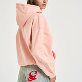 Felpa donna Harvey Sweatshirt in cotone rosa 12315 PKI28 ANINE BING 