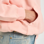Felpa donna Harvey Sweatshirt in cotone rosa 12315 PKI28 ANINE BING 