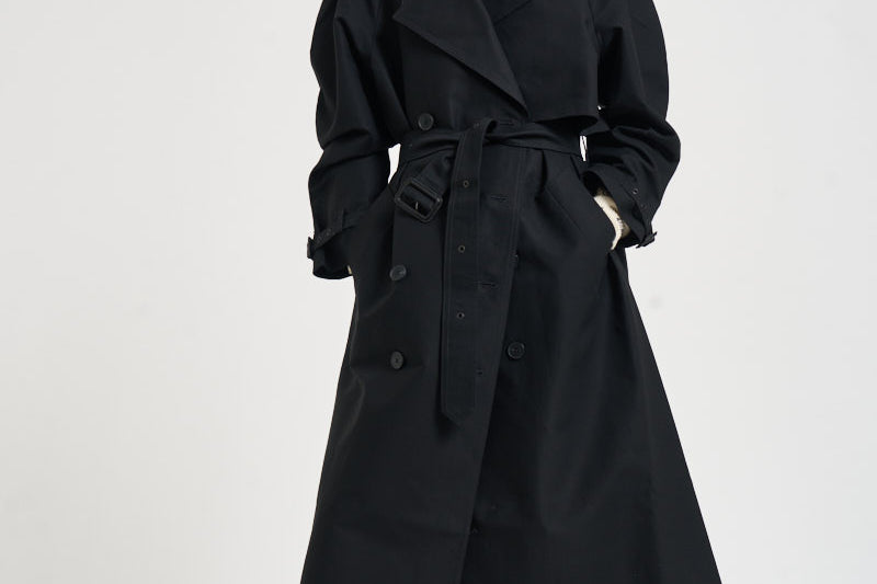 Trench donna Pascale lungo nero 12442 BLK26 ANINE BING 