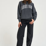 Felpa donna Miles Sweatshirt over grigio antracite 12490 WBL1 ANINE BING 
