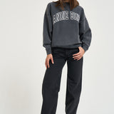Felpa donna Miles Sweatshirt over grigio antracite 12490 WBL1 ANINE BING 