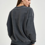 Felpa donna Miles Sweatshirt over grigio antracite 12490 WBL1 ANINE BING 
