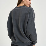 Felpa donna Miles Sweatshirt over grigio antracite 12490 WBL1 ANINE BING 