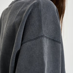 Felpa donna Miles Sweatshirt over grigio antracite 12490 WBL1 ANINE BING 