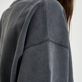 Felpa donna Miles Sweatshirt over grigio antracite 12490 WBL1 ANINE BING 