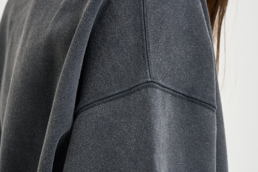 Felpa donna Miles Sweatshirt over grigio antracite 12490 WBL1 ANINE BING 