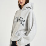 Felpa donna con cappuccio grigio mèlange 12493 GRM1 ANINE BING 