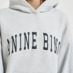 Felpa donna con cappuccio grigio mèlange 12493 GRM1 ANINE BING 