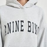 Felpa donna con cappuccio grigio mèlange 12493 GRM1 ANINE BING 