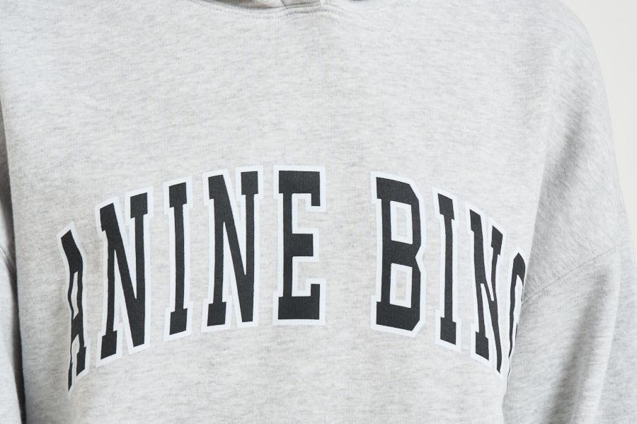 Felpa donna con cappuccio grigio mèlange 12493 GRM1 ANINE BING 