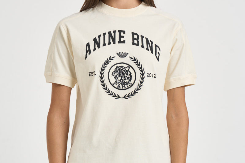 T-shirt donna Jaylin Tee girocollo panna 12505 WKHA3 ANINE BING 