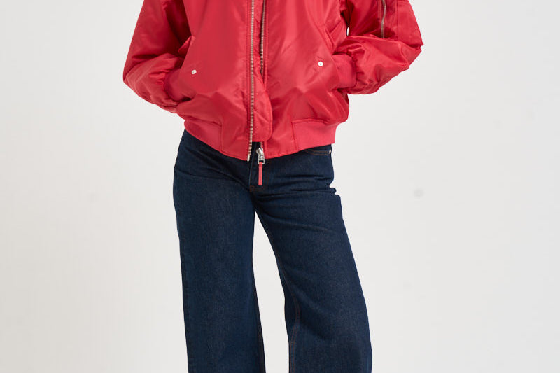Bomber donna Leon rosso corallo 12567 RED29 ANINE BING 