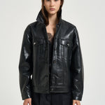 Giacca donna rory in pelle nera 12573 BLK81 ANINE BING 