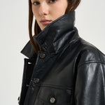 Giacca donna rory in pelle nera 12573 BLK81 ANINE BING 