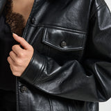 Giacca donna rory in pelle nera 12573 BLK81 ANINE BING 