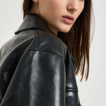Giacca donna rory in pelle nera 12573 BLK81 ANINE BING 
