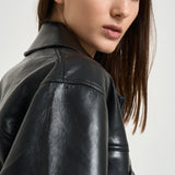 Giacca donna rory in pelle nera 12573 BLK81 ANINE BING 