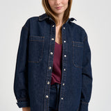 Camicia donna in denim blu scuro 12588 WHD100 ANINE BING 