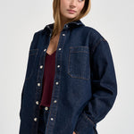 Camicia donna in denim blu scuro 12588 WHD100 ANINE BING 