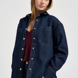 Camicia donna in denim blu scuro 12588 WHD100 ANINE BING 
