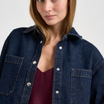 Camicia donna in denim blu scuro 12588 WHD100 ANINE BING 