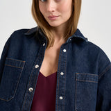 Camicia donna in denim blu scuro 12588 WHD100 ANINE BING 