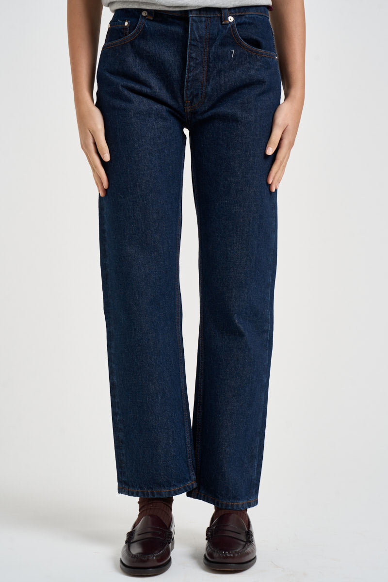 Jeans donna Kate in denim blu scuro 12589 WHD100 ANINE BING 