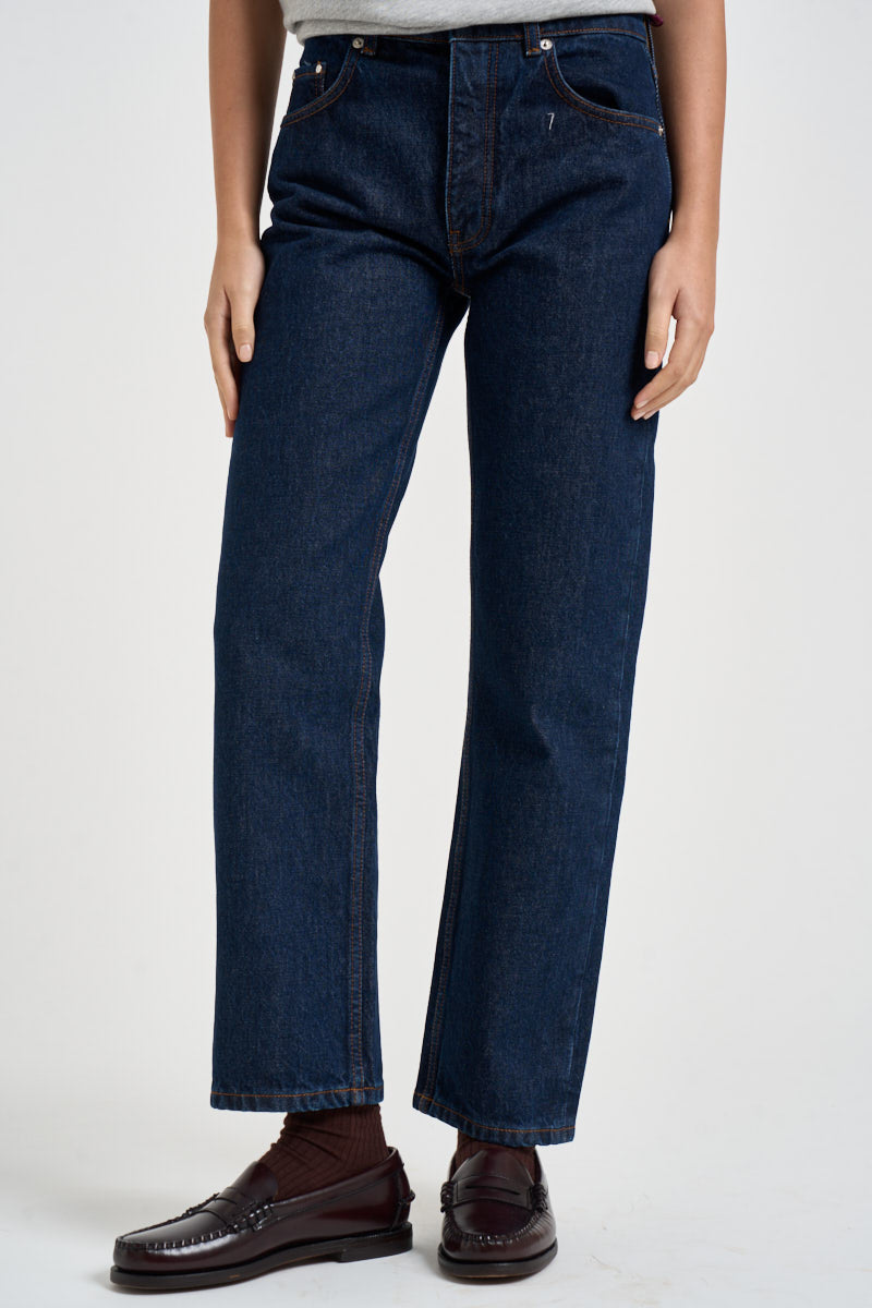 Jeans donna Kate in denim blu scuro 12589 WHD100 ANINE BING 