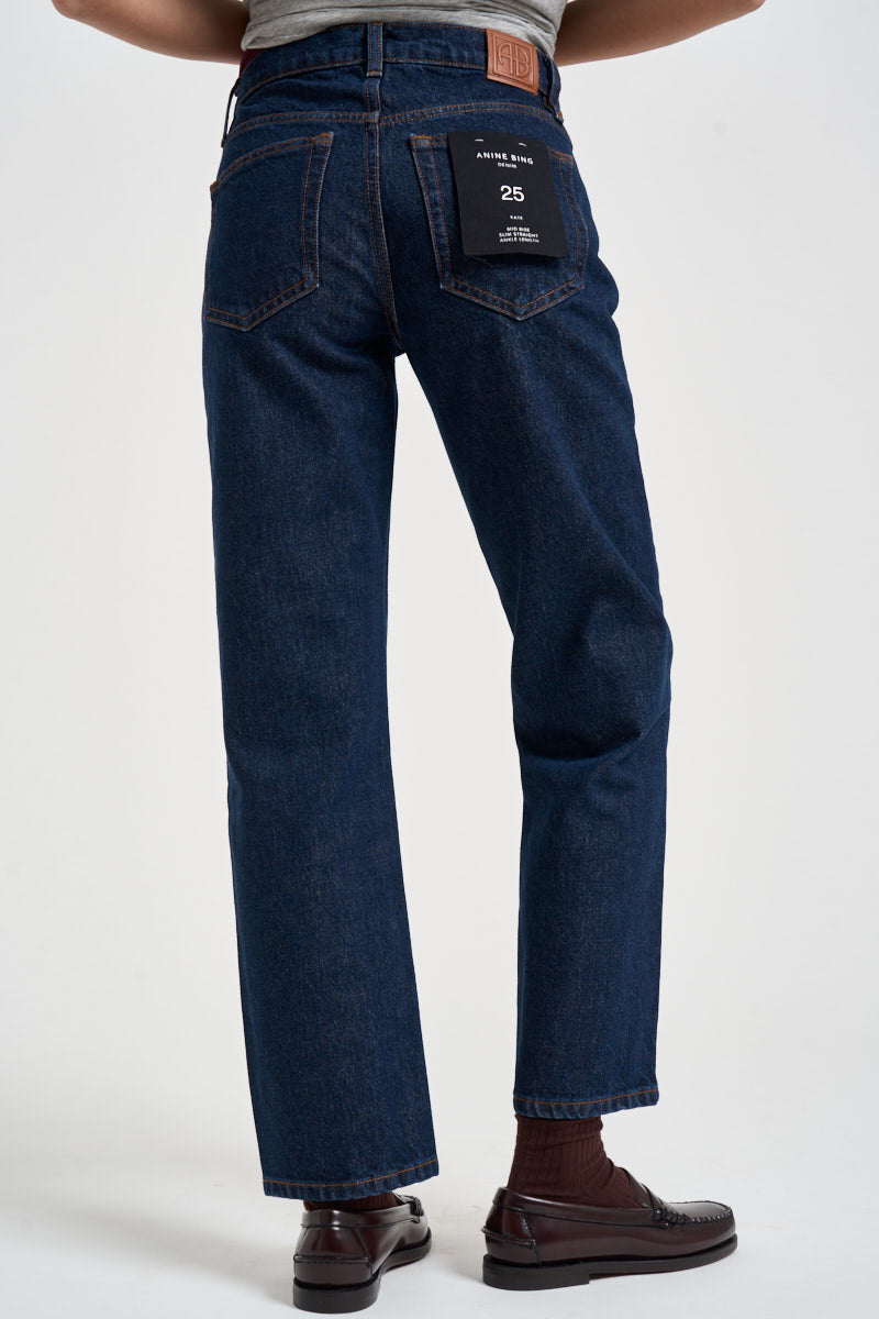 Jeans donna Kate in denim blu scuro 12589 WHD100 ANINE BING 