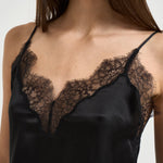 Top donna Mael satinato nero 12602 BLK26 ANINE BING 