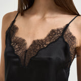 Top donna Mael satinato nero 12602 BLK26 ANINE BING 