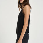 Top donna Mael satinato nero 12602 BLK26 ANINE BING 